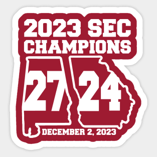 ALABAMA 2023 CONFERENCE CHAMPIONS Sticker